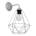 Настенный светильник BASKET 1xE27/60W/230V серый