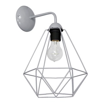Настенный светильник BASKET 1xE27/60W/230V серый