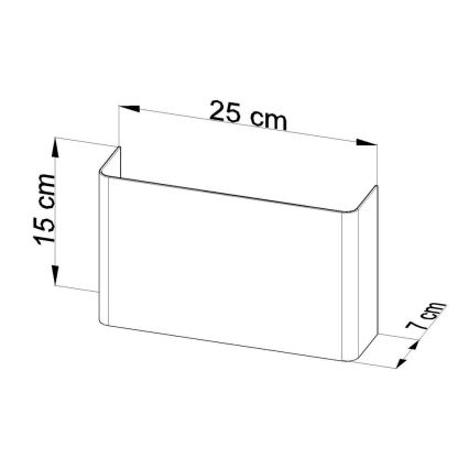Настенный светильник COPERTURA 2xG9/40W/230V белый