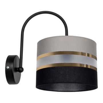 Настенный светильник CORAL 1xE27/60W/230V черная/серая