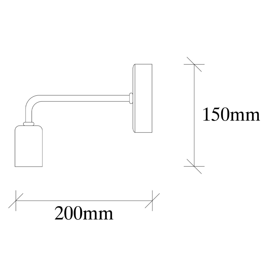 Настенный светильник DENGE 1xE27/60W/230V