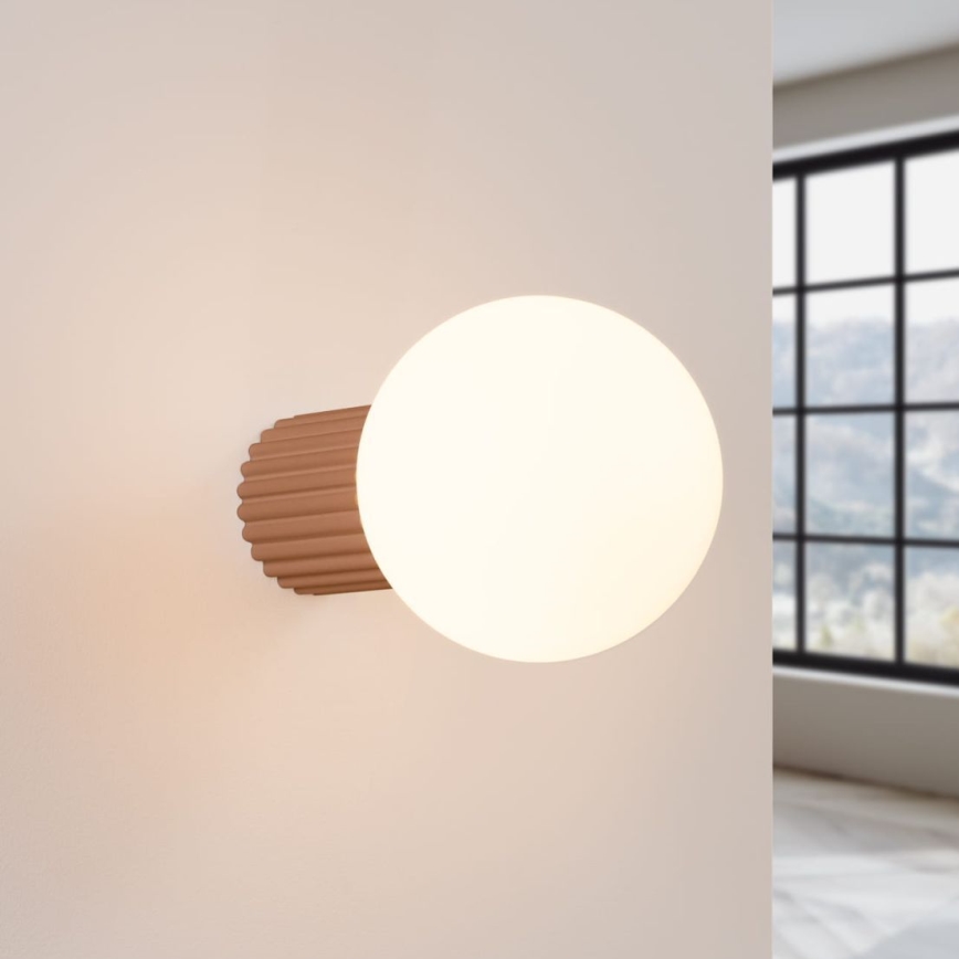 Настенный светильник для ванной комнаты HALO 1xG9/8W/230V диаметр 12 см IP44 коричневый