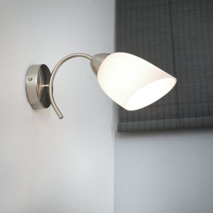 Настенный светильник DONNA 1xE27/60W/230V никель