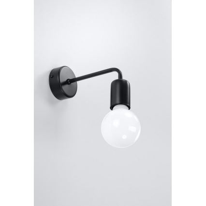 Настенный светильник DUOMO 1xE27/60W/230V черный