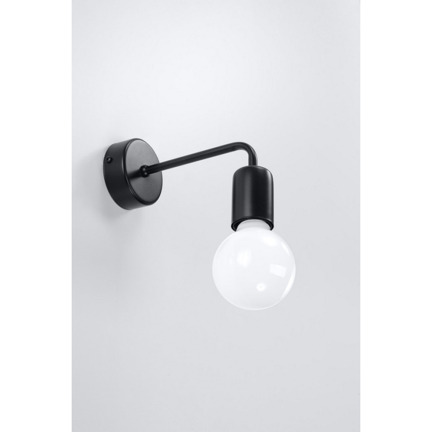 Настенный светильник DUOMO 1xE27/60W/230V черный