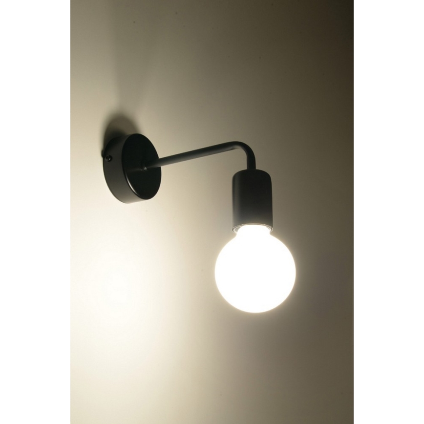 Настенный светильник DUOMO 1xE27/60W/230V черный