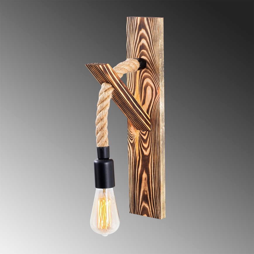 Настенный светильник EREBOS 1xE27/40W/230V коричневый