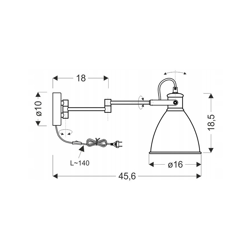 Настенный светильник ESPERA 1xE27/40W/230V