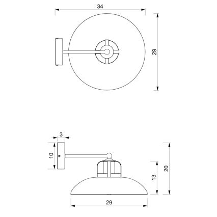 Настенный светильник FELIX 1xE27/60W/230V белый