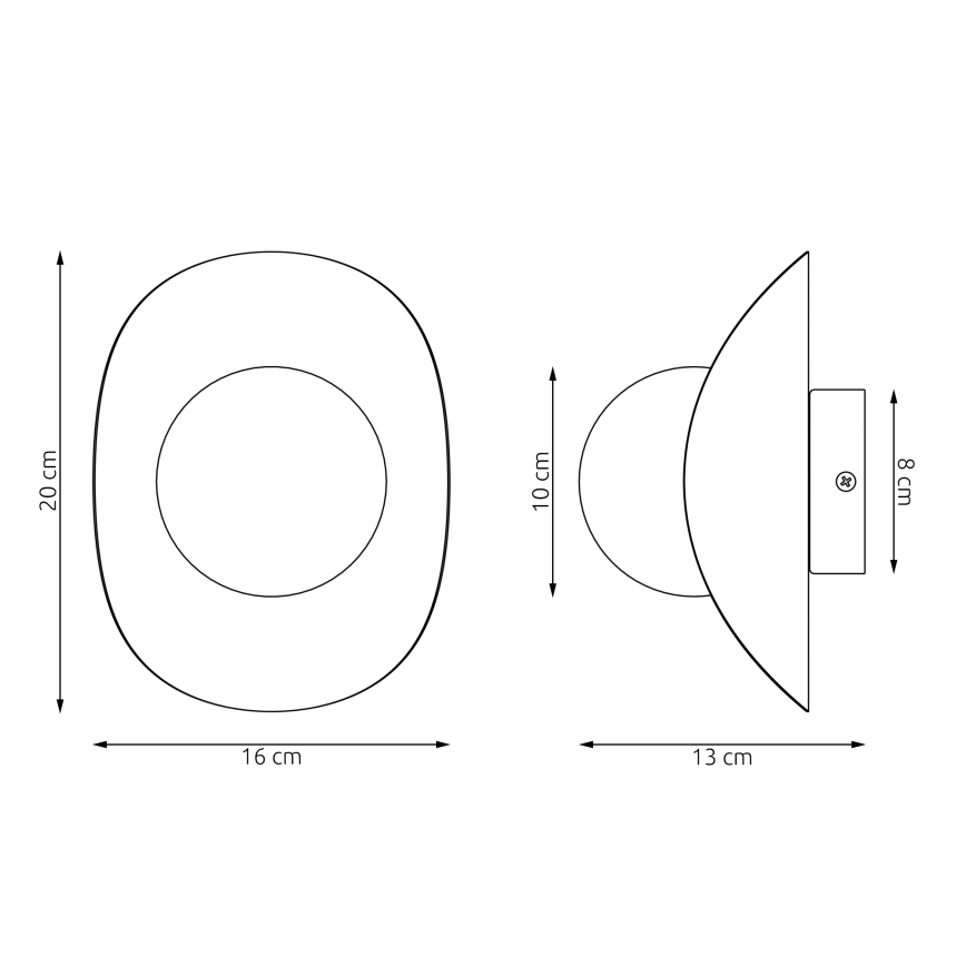 Настенный светильник FIERO 1xG9/8W/230V бежевый