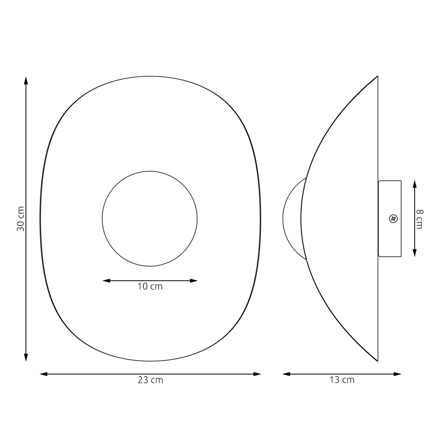 Настенный светильник FIERO 1xG9/8W/230V серый