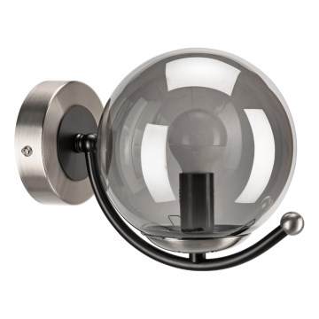 Настенный светильник GEORGIA 1xE14/5W/230V матовый хром/дымчатый