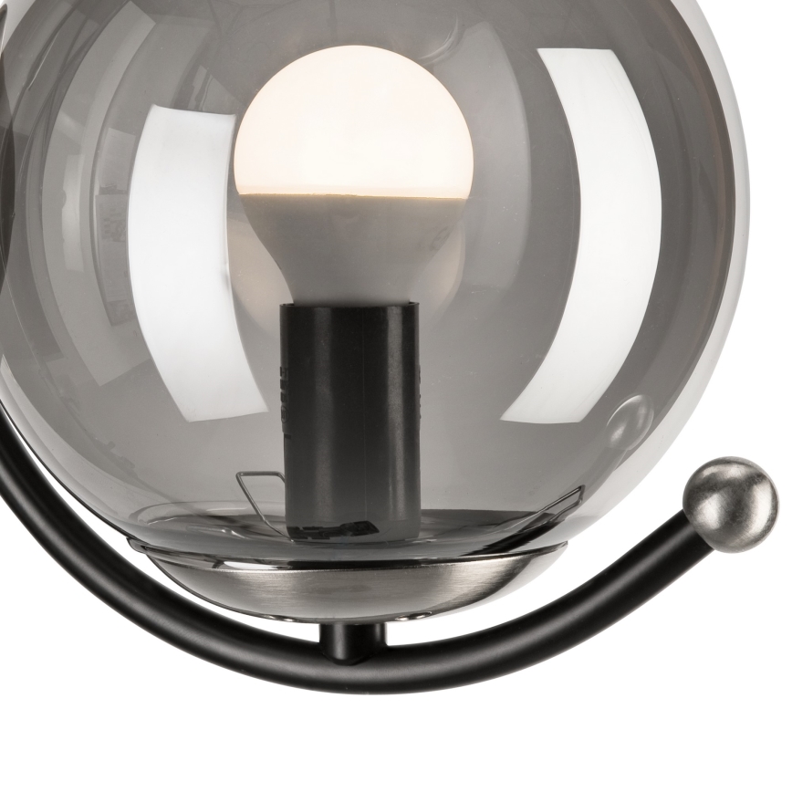 Настенный светильник GEORGIA 1xE14/5W/230V матовый хром/дымчатый