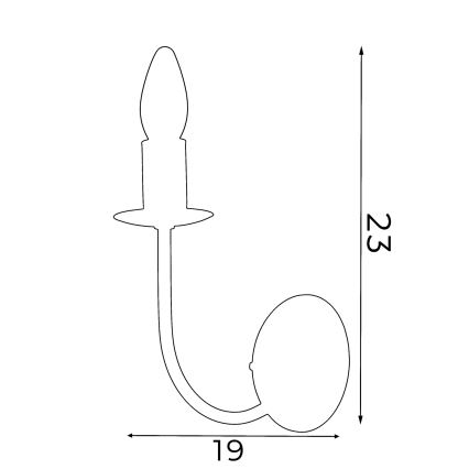 Настенный светильник GLOBE 1 1xE14/60W черный 