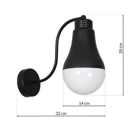 Настенный светильник HELIOS 1xE14/40W/230V