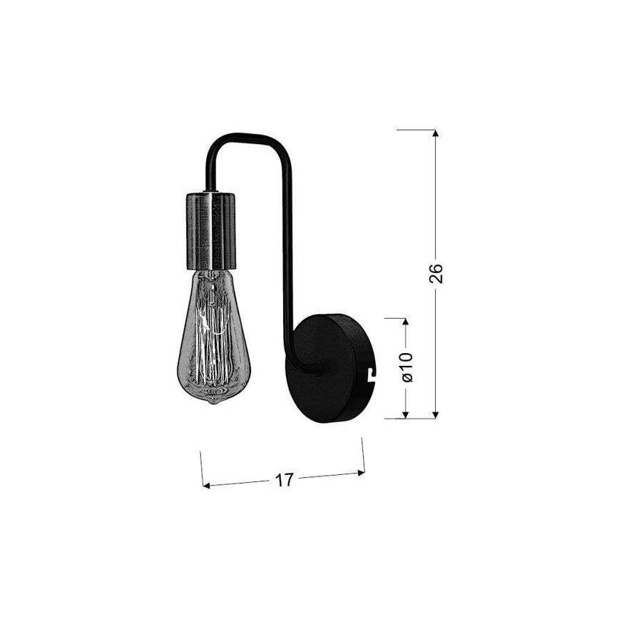Настенный светильник HERPE 1xE27/60W/230V