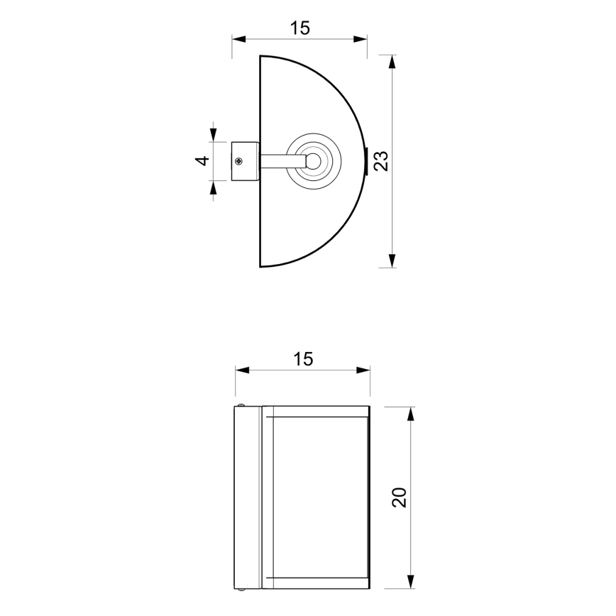 Настенный светильник KAGA 1xE27/60W/230V черная/золотая