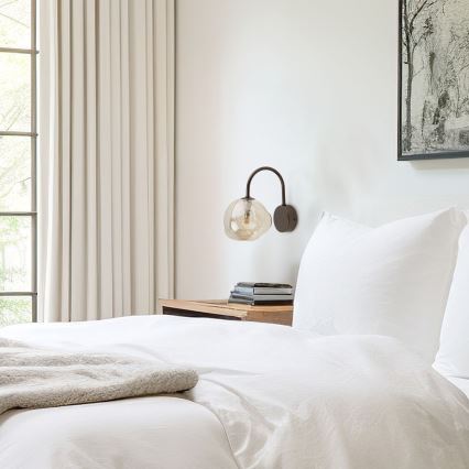 Настенный светильник LAVA 1xG9/8W/230V бронзовый/дымчато-бежевый