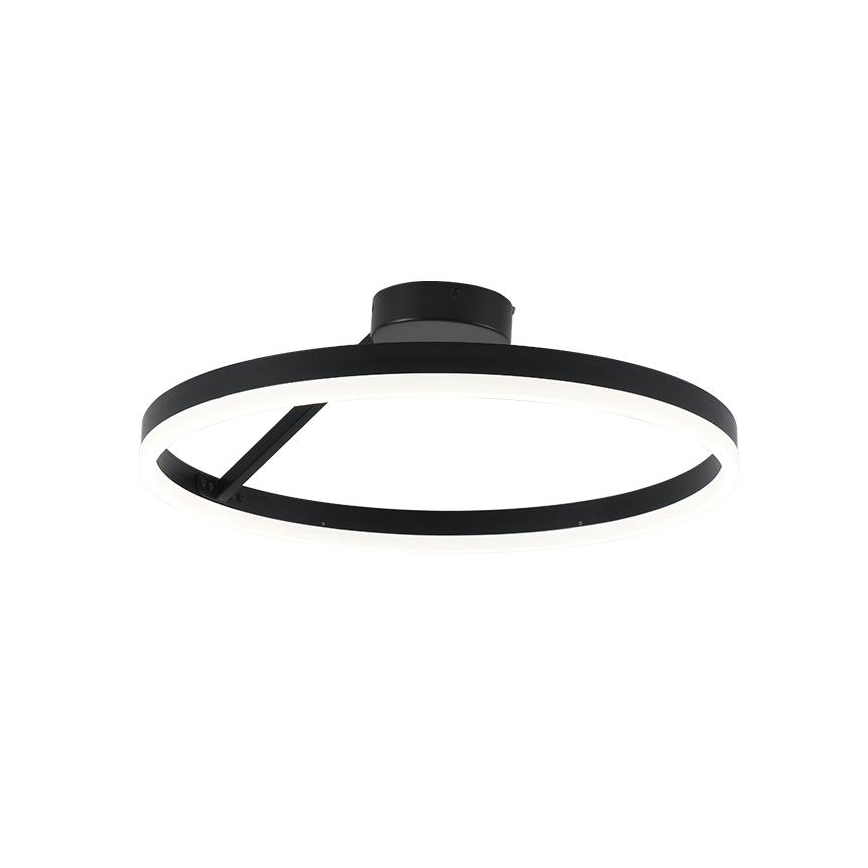 Светодиодная регулируемая накладная люстра LED/40W/230V 3000-6500K черная + пульт дистанционного управления