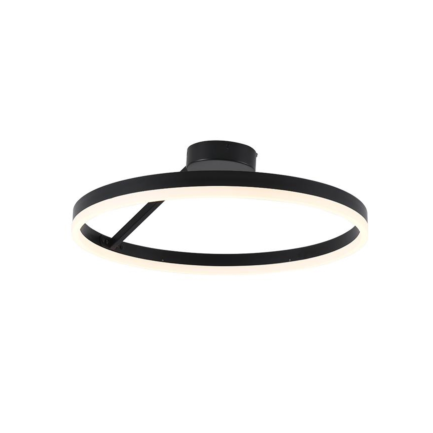 Светодиодная регулируемая накладная люстра LED/40W/230V 3000-6500K черная + пульт дистанционного управления