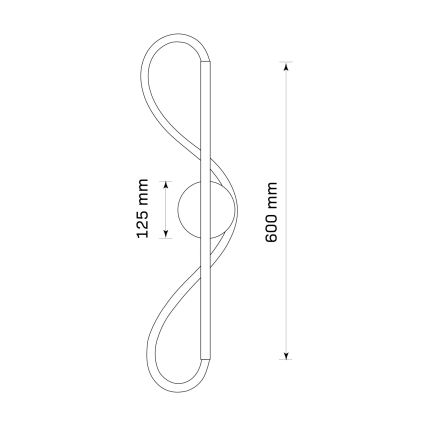 Настенный светильник LED EMMA LED/19W/230V золотой