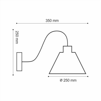 Настенный светильник LOFT 1xE14/40W/230V