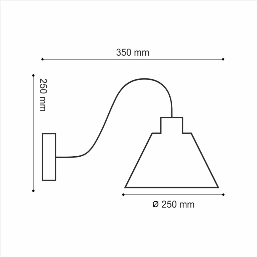 Настенный светильник LOFT 1xE14/40W/230V
