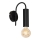 Настенный светильник LOPPE 1xE27/60W/230V черный
