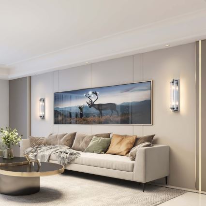 Настенный светильник LORENZO 2xE14/40W/230V, глянцевый хром