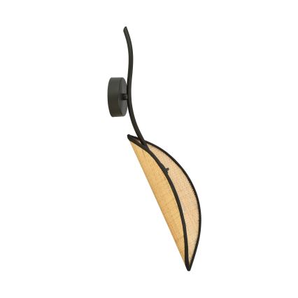 Настенный светильник LOTUS 1xE14/10W/230V черный/бежевый