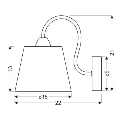 Настенный светильник LUK 1xE14/40W/230V