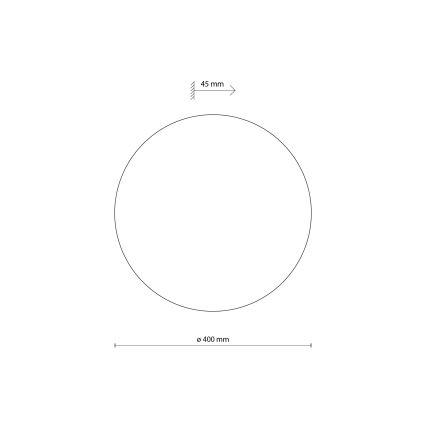 Настенный светильник LUNA 4xG9/8W/230V диаметр 40 см черный