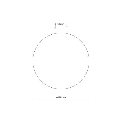 Настенный светильник LUNA 4xG9/8W/230V диаметр 40 см коричневый