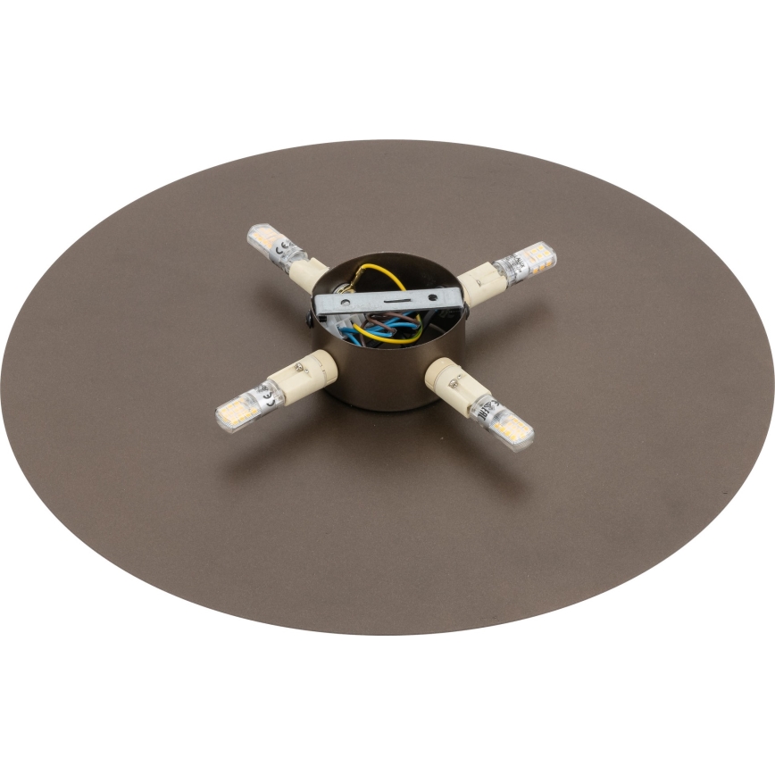 Настенный светильник LUNA 4xG9/8W/230V диаметр 40 см коричневый