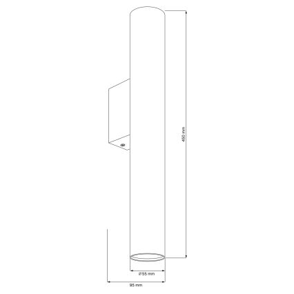 Настенный светильник LUNGOMARE 2xGU10/10W/230V золотистый