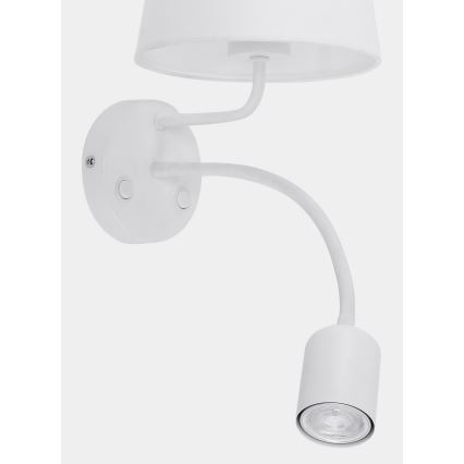 Настенный светильник MAJA 1xE27/15W/230V + 1xGU10/10W/230V белый