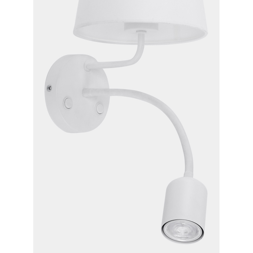 Настенный светильник MAJA 1xE27/15W/230V + 1xGU10/10W/230V белый