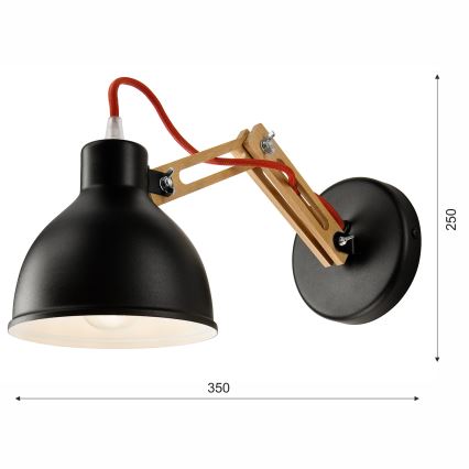 Настенный светильник MARCELLO 1xE27/60W/230V бук