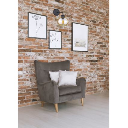 Настенный светильник MELLE BLACK 1xE27/60W/230V
