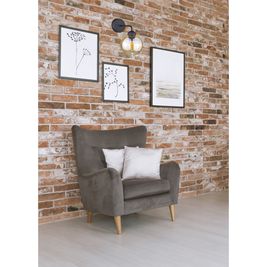 Настенный светильник MELLE BLACK 1xE27/60W/230V
