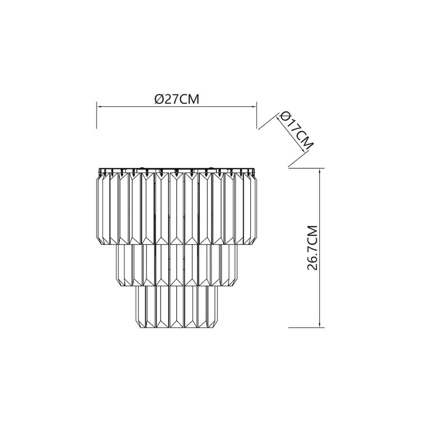 Настенный светильник MILANO 2xE14/40W/230V золотистый