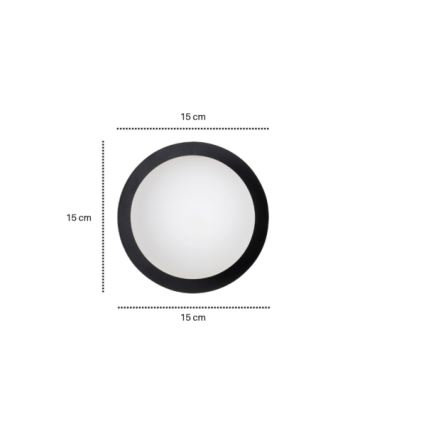 Настенный светильник MINERVA 1xE14/10W/230V черный