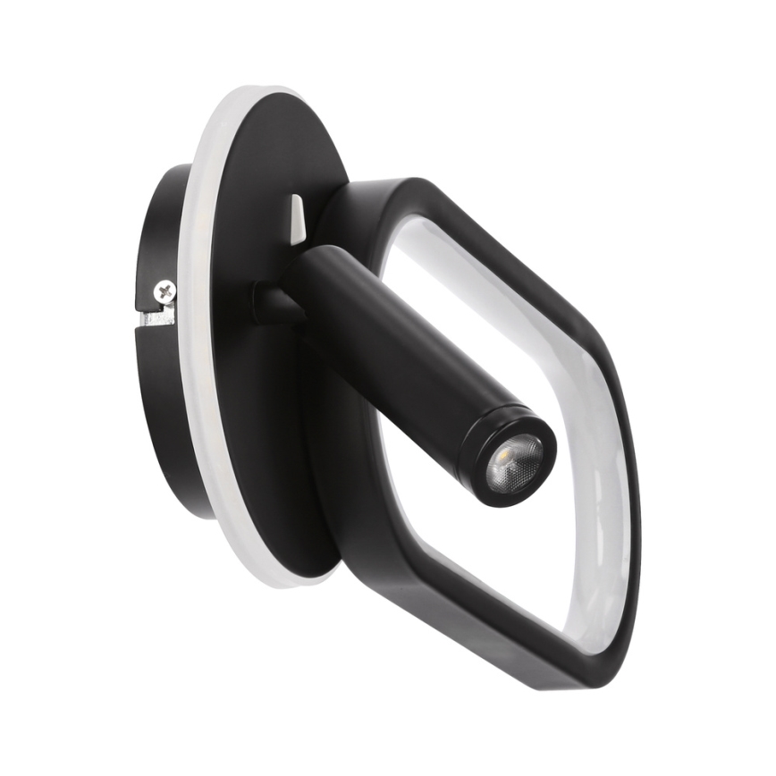 Настенный светильник LED MONET LED/13W/230V + LED/2W 3000/4000/6000K черный