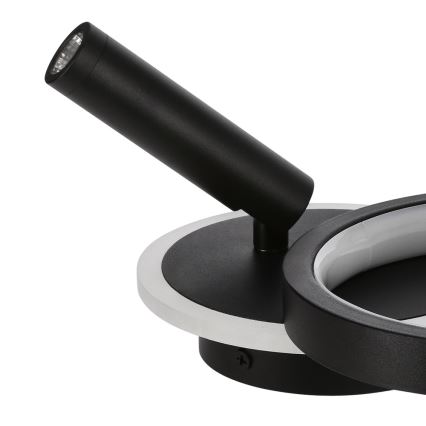 Настенный светильник LED MONET LED/13W/230V + LED/2W 3000/4000/6000K черный