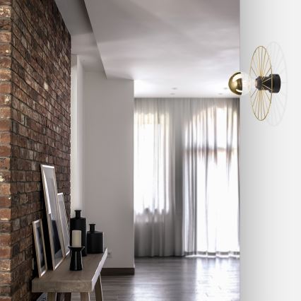 Настенный светильник MONTANA 1xE27/15W/230V диаметр 30 cm золотая