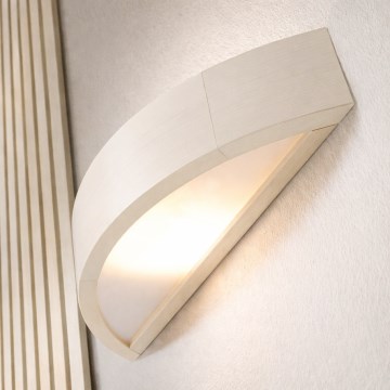 Настенный светильник NATURAL, 1xE27/60W/230V, сосна/кремовый