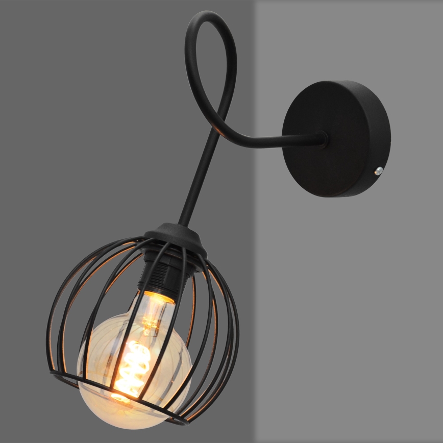 Настенный светильник OXFORD 1xE27/15W/230V черный