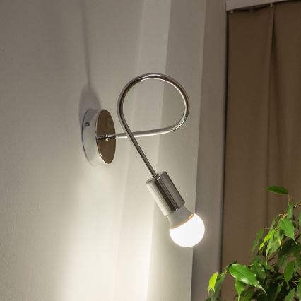 Настенный светильник OXFORD 1xE27/15W/230V глянцевый хром