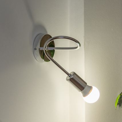 Настенный светильник OXFORD 1xE27/15W/230V глянцевый хром