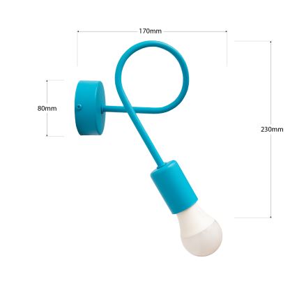 Настенный светильник OXFORD 1xE27/15W/230V синий